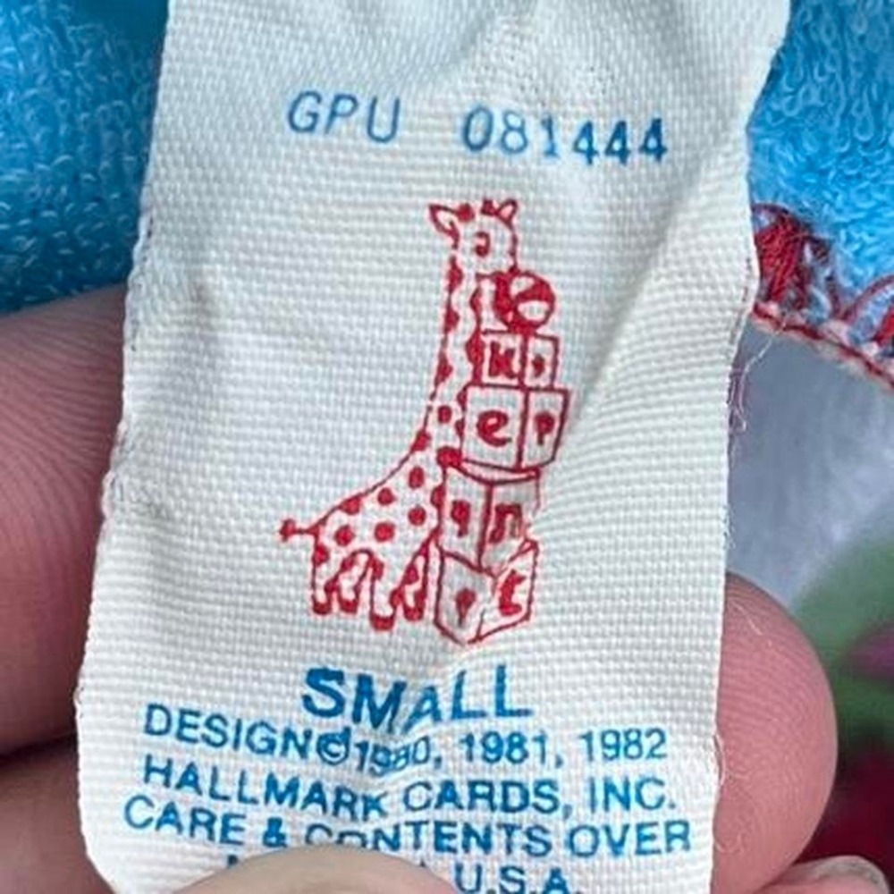 RARE 80s rainbow brite buddy blue infant sleeper - Picture 5 of 6